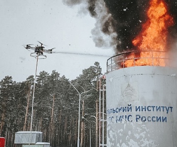 Успешные испытания пожарного дрона